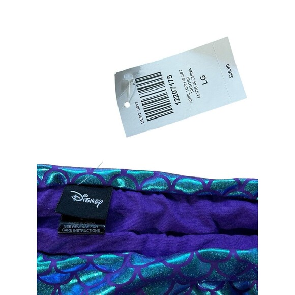 Disney Adult Little Mermaid Scale Print Skirt Swim Bottoms Size Large Hot Topic - Picture 2 of 5